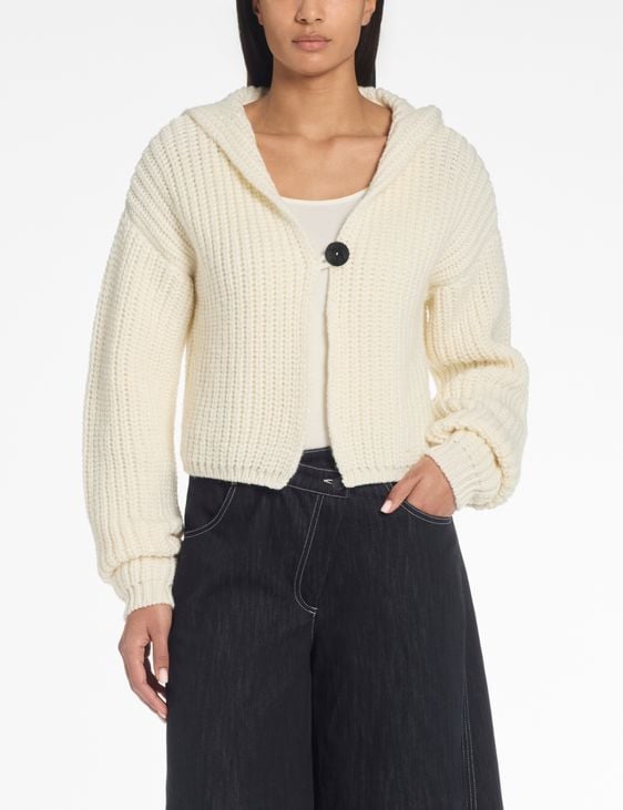 Sarah Pacini Cropped cardigan – rib expressions