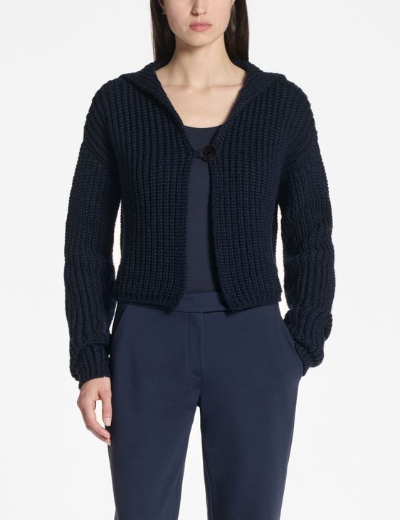 Sarah Pacini Cropped cardigan – rib expressions