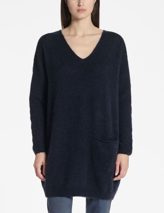 Sarah Pacini V-neck sweater – mohair-merino