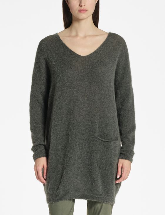 Sarah Pacini V-neck sweater – mohair-merino