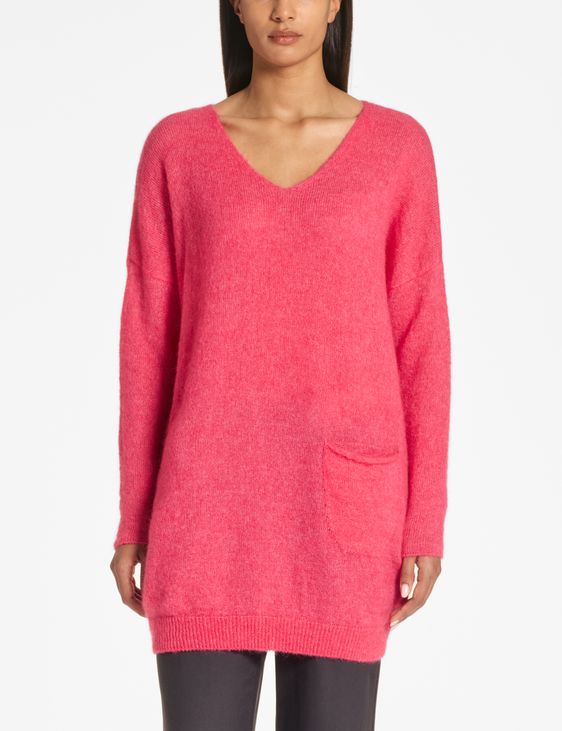 Sarah Pacini V-neck sweater – mohair-merino