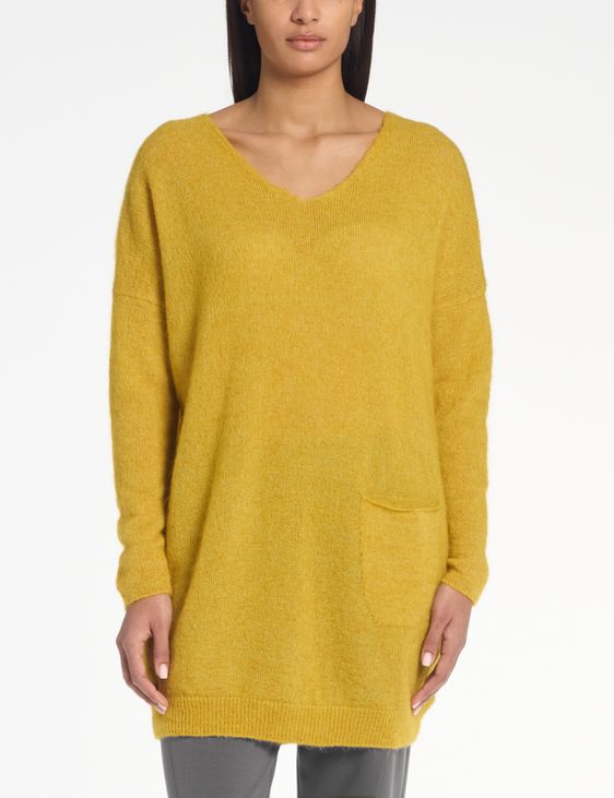 Sarah Pacini V-neck sweater – mohair-merino