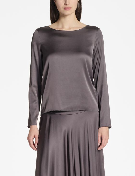 Sarah Pacini Satin-Oberteil