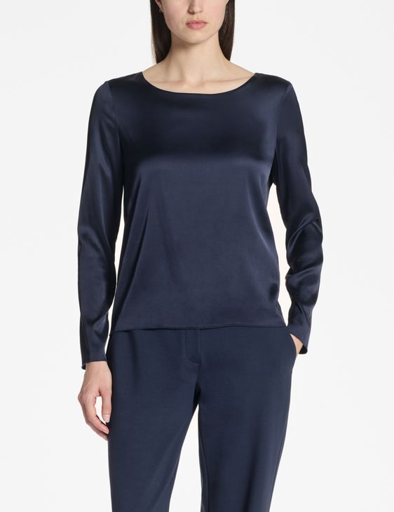 Sarah Pacini Satin-Oberteil