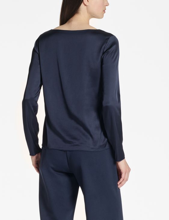 Sarah Pacini Satin-Oberteil