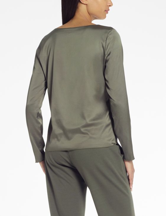 Sarah Pacini Satin-Oberteil