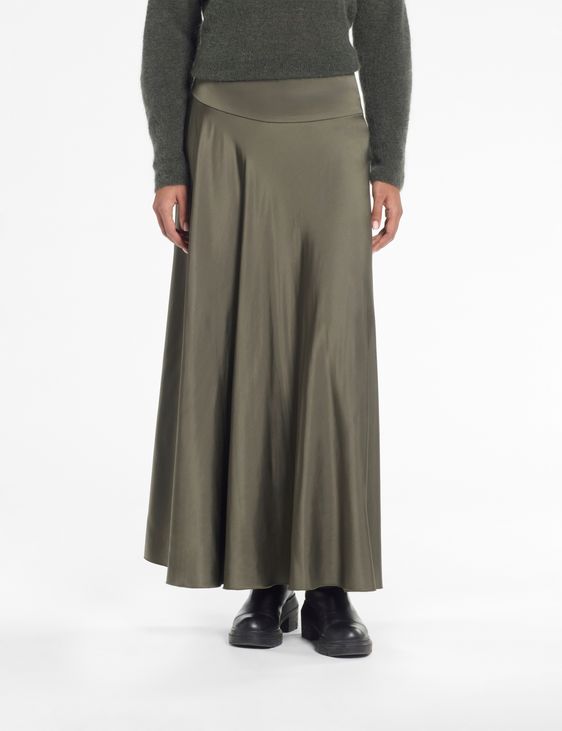 Sarah Pacini Satin skirt – maxi