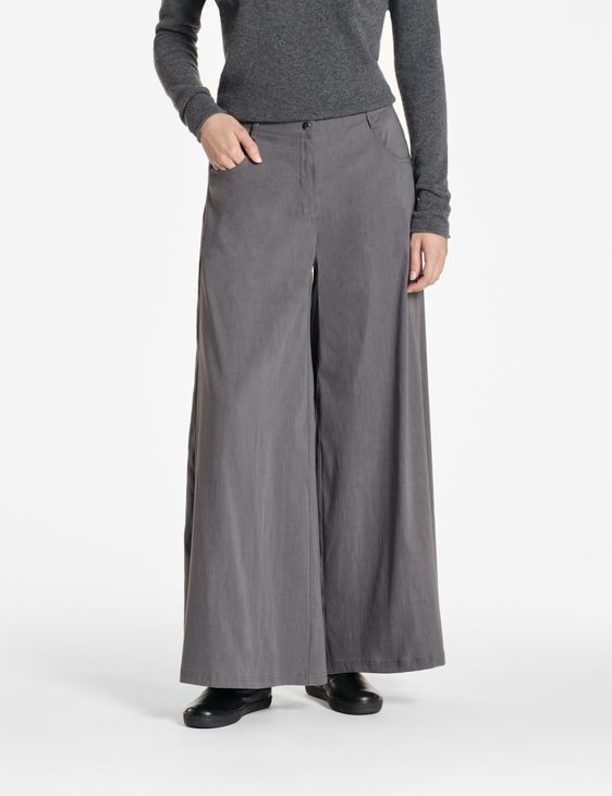 Sarah Pacini Hose aus Stretch-Leinen – ausgestellt