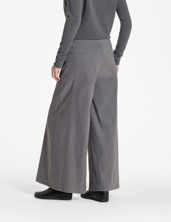 Sarah Pacini Hose aus Stretch-Leinen – ausgestellt