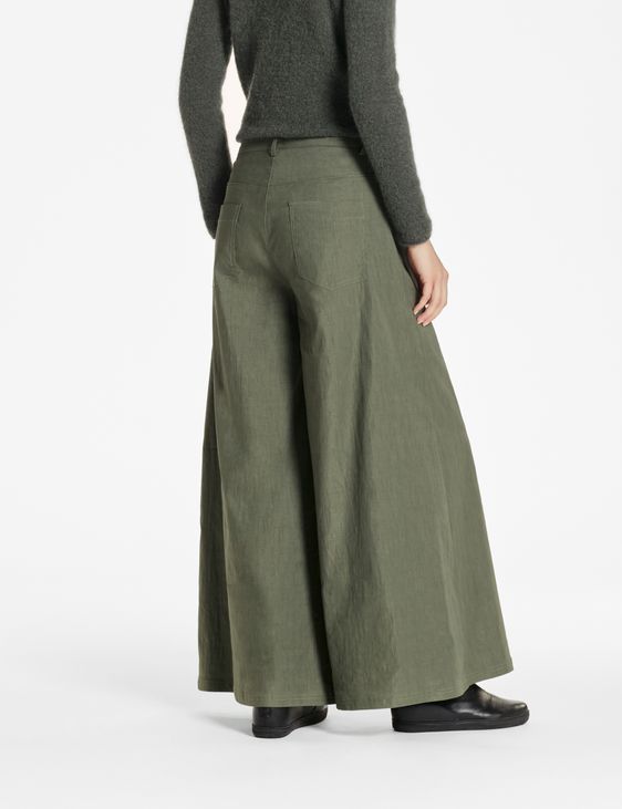 Sarah Pacini Hose aus Stretch-Leinen – ausgestellt