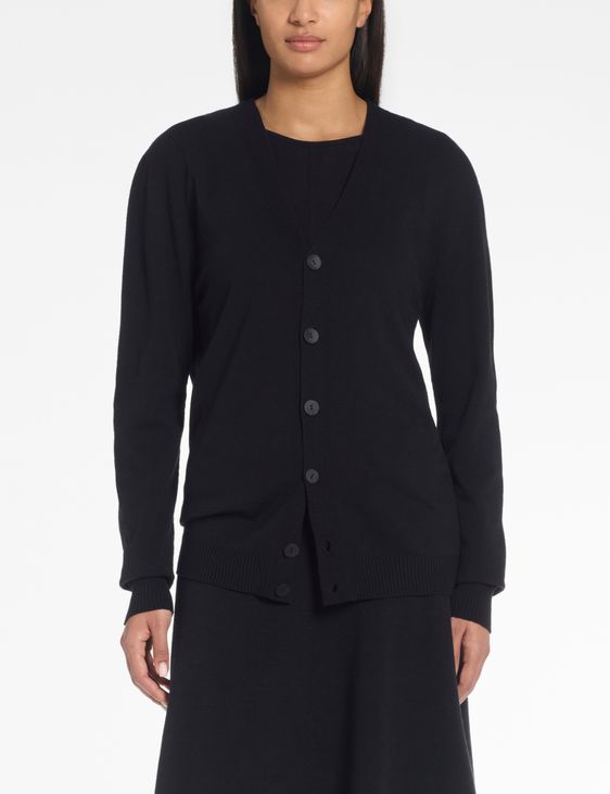 Sarah Pacini Merino GenderCOOL cardigan – seamless