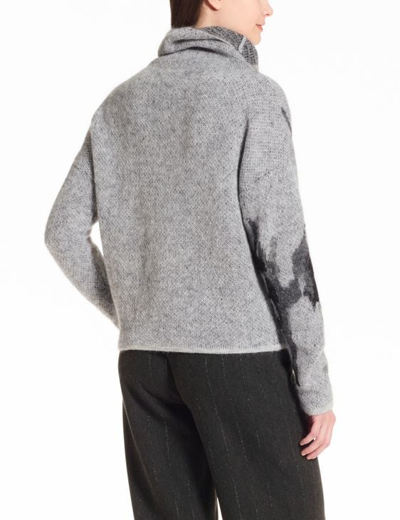 Sarah Pacini Funnel neck sweater – jacquard