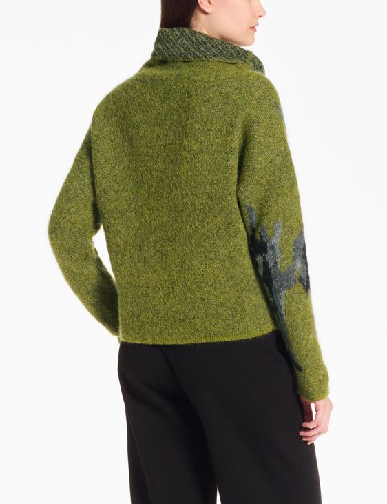 Sarah Pacini Funnel neck sweater – jacquard