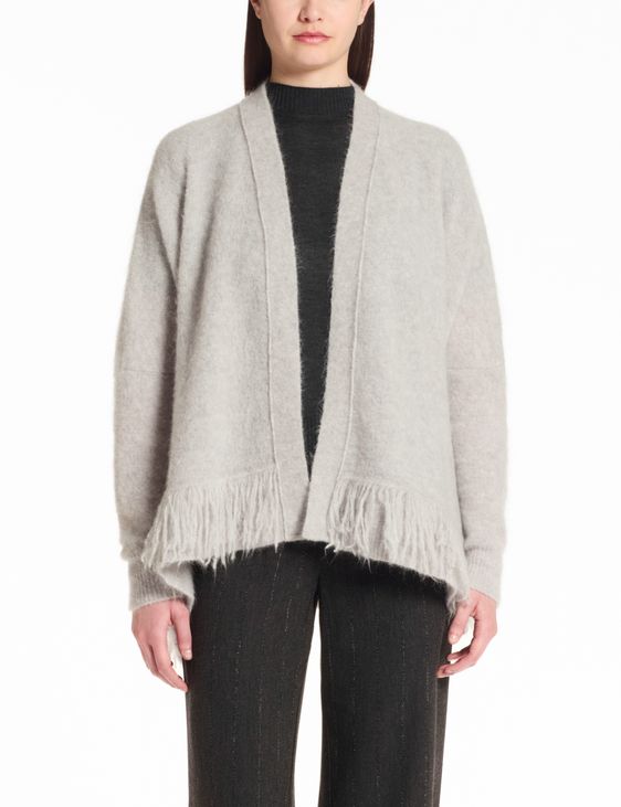 Sarah Pacini Open cardigan – fringed mohair