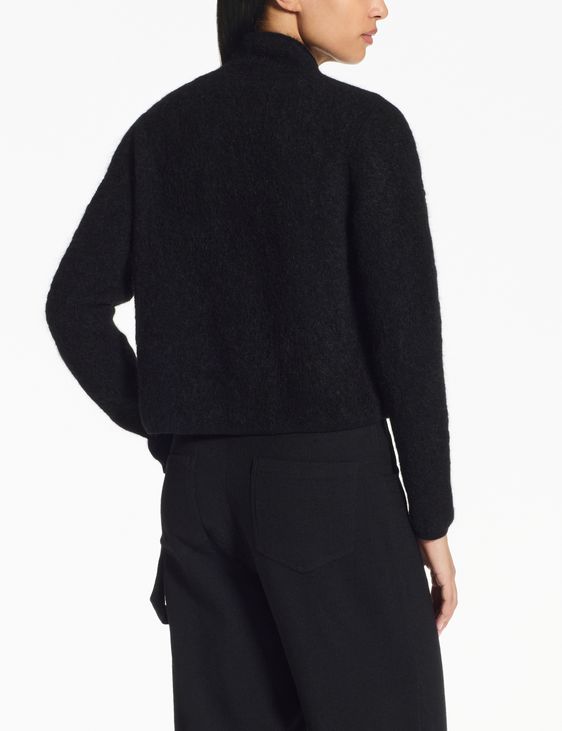 Sarah Pacini Cropped cardigan – plush jacquard