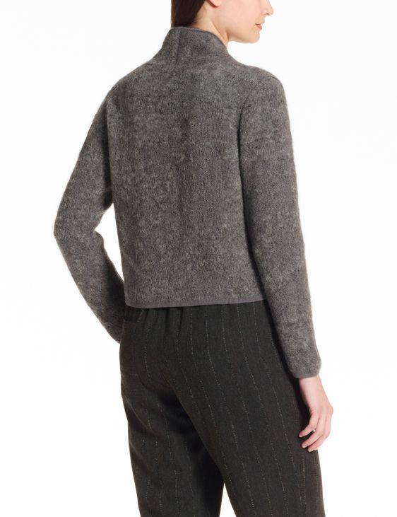 Sarah Pacini Cropped cardigan – plush jacquard