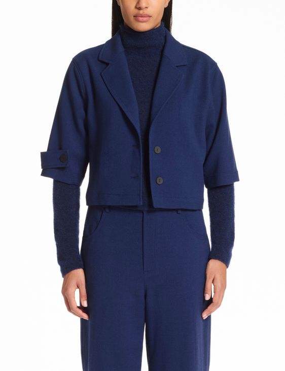 Sarah Pacini Taillierte Jacke – Wollkrepp
