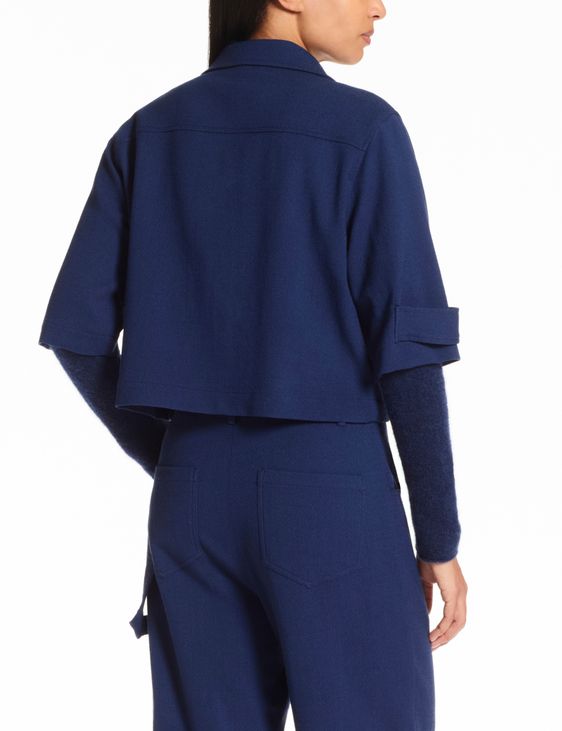 Sarah Pacini Taillierte Jacke – Wollkrepp
