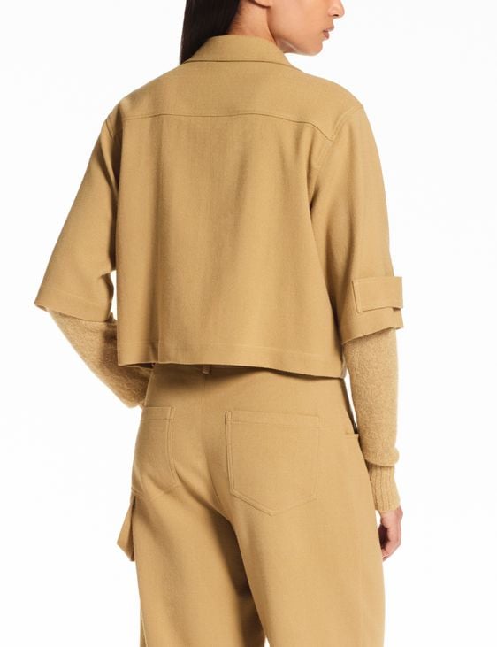Sarah Pacini Taillierte Jacke – Wollkrepp