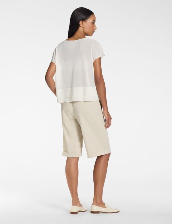 Sarah Pacini V-neck sweater – Mako cotton