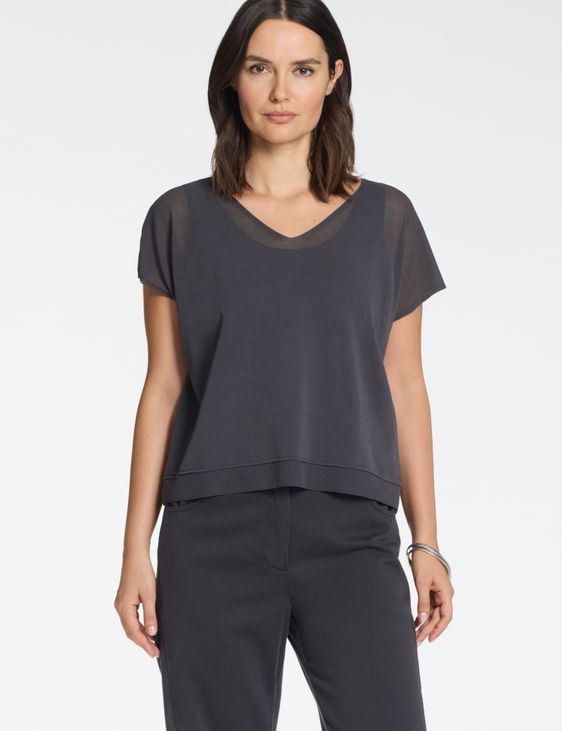 Sarah Pacini Pull col V – Mako coton
