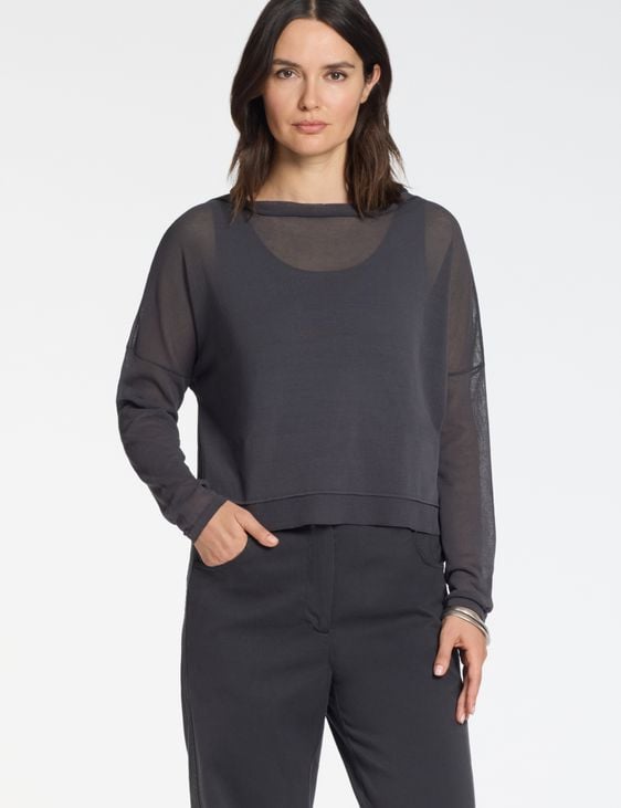 Sarah Pacini Cropped sweater – Mako cotton