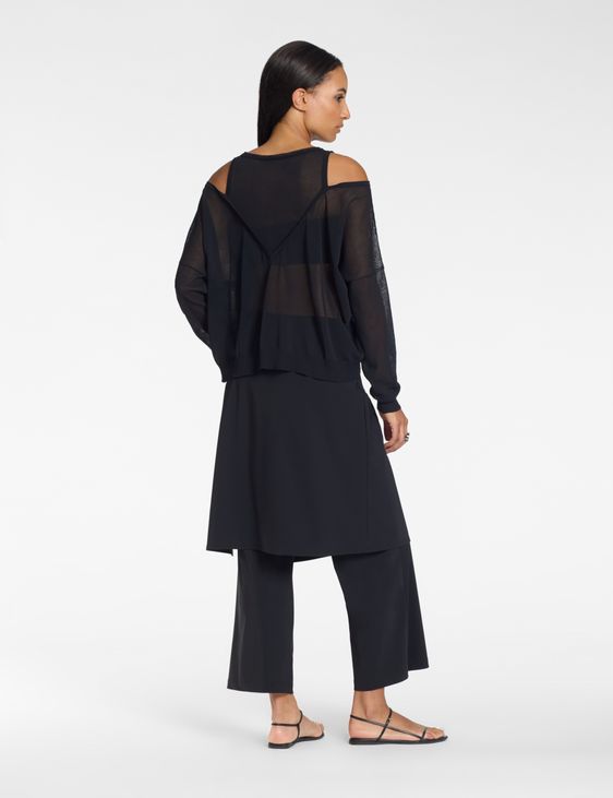 Sarah Pacini Oversized sweater – trompe-l'œil