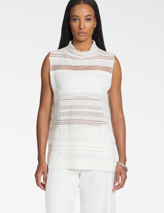 Sarah Pacini Sleeveless sweater – openwork