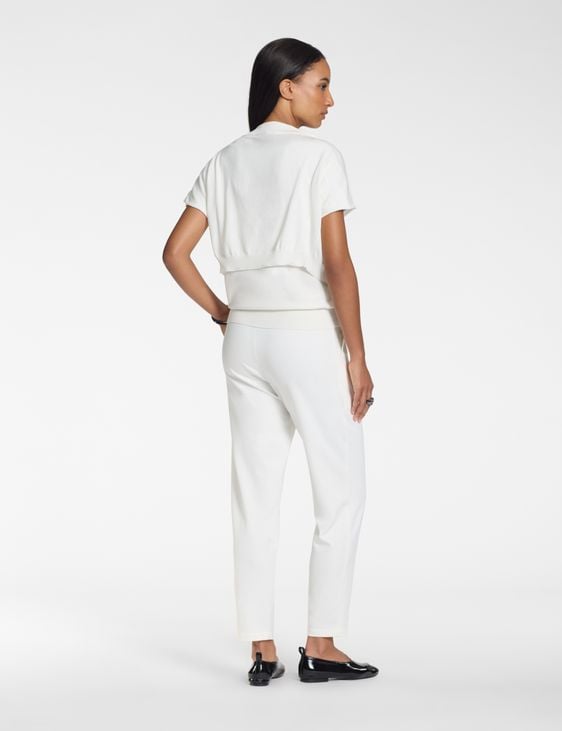 Sarah Pacini Short-sleeve cardigan – cotton
