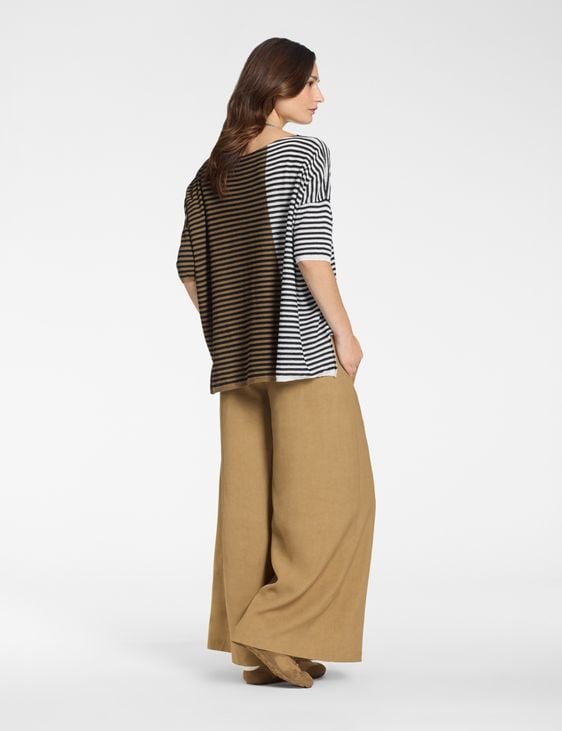 Sarah Pacini Casual sweater – tricolor stripes