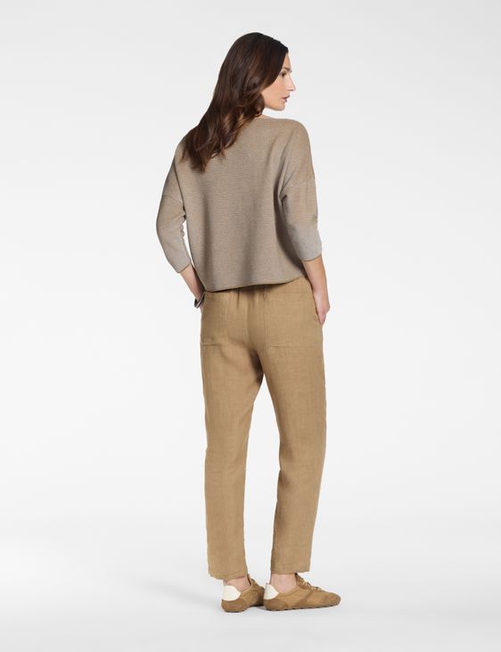 Sarah Pacini Boatneck sweater – jacquard