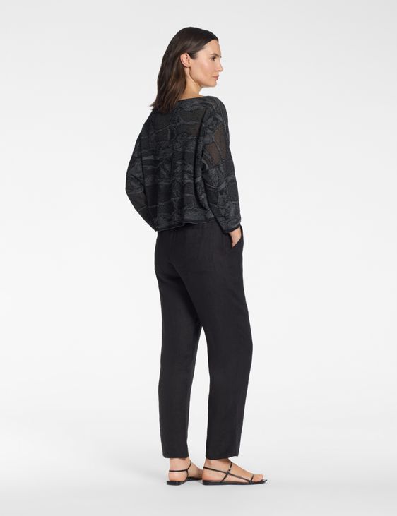 Sarah Pacini Pull oversize – jacquard bicolore