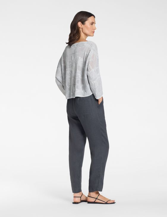 Sarah Pacini Pull oversize – jacquard bicolore