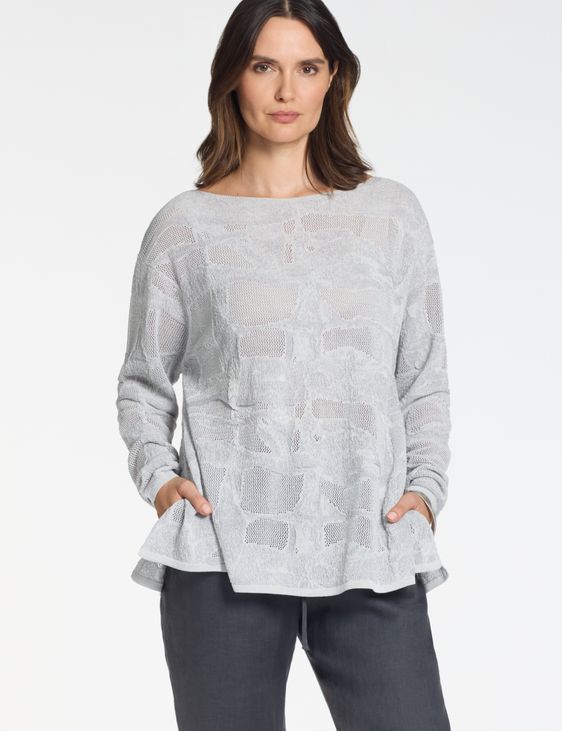 Sarah Pacini Pull décontracté – jacquard bicolore