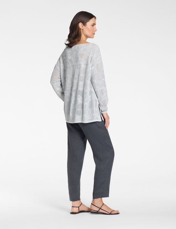 Sarah Pacini Pull décontracté – jacquard bicolore