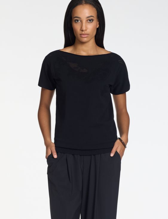 Sarah Pacini Kurzärmeliger Pullover – 3D