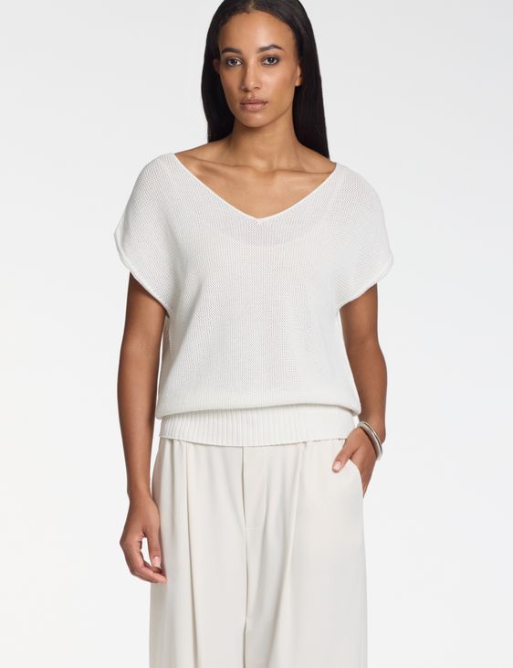 Sarah Pacini Pull col V – sans couture
