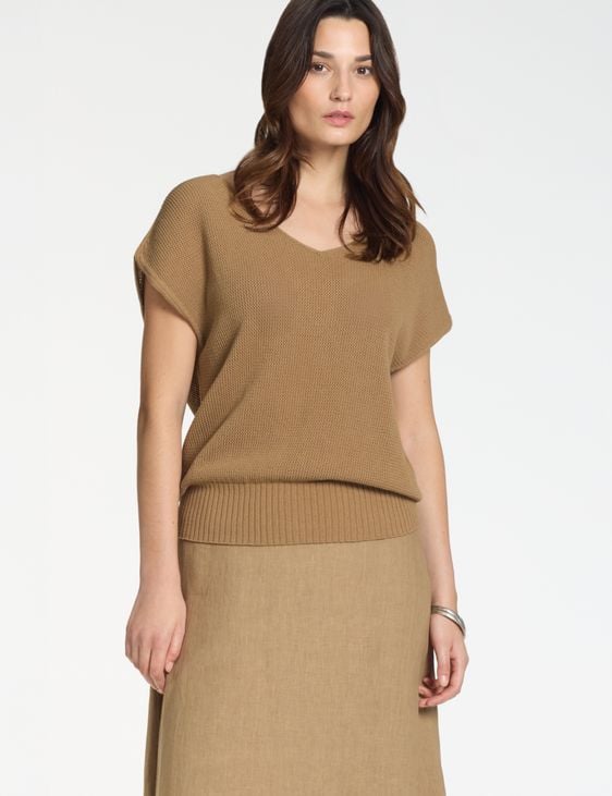 Sarah Pacini Pull col V – sans couture