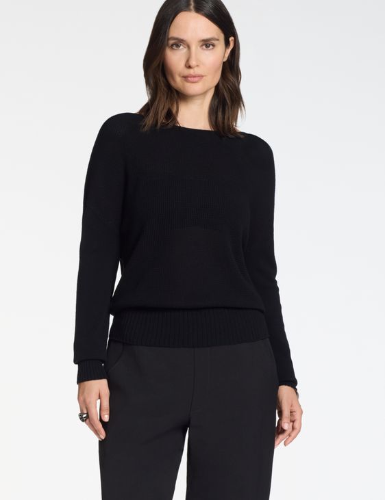 Sarah Pacini Trui met boothals – naadloos