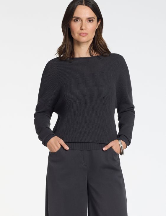 Sarah Pacini Trui met boothals – naadloos