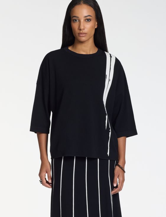 Sarah Pacini Oversized sweater – 3/4 sleeves