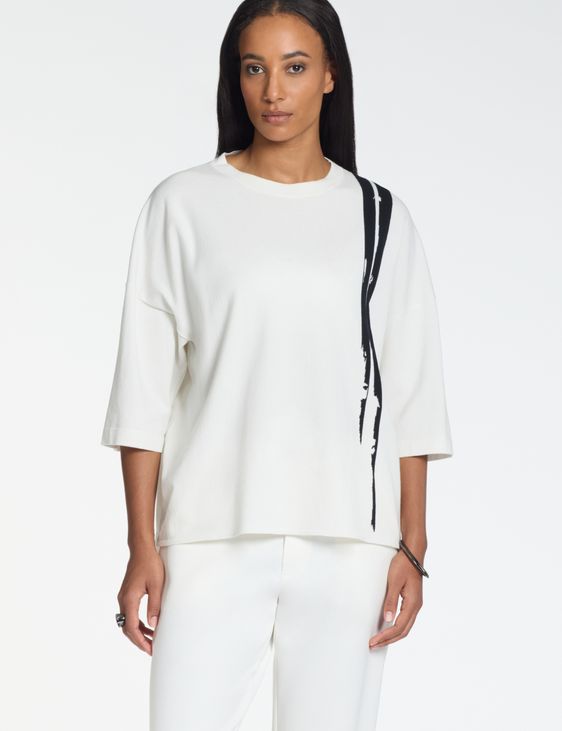 Sarah Pacini Oversize-Pullover – 3/4-Ärmel