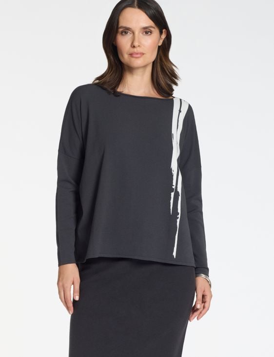 Sarah Pacini U-Boot-Pullover – Kontraste