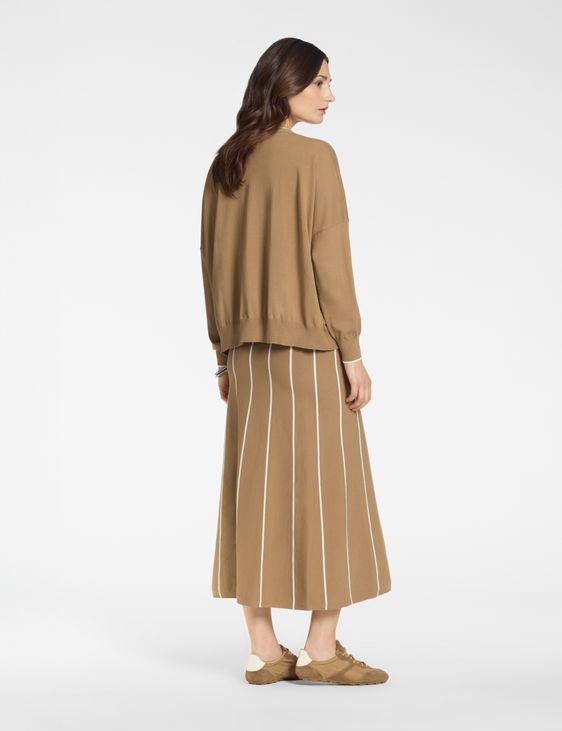 Sarah Pacini Oversized cardigan – contrast trim