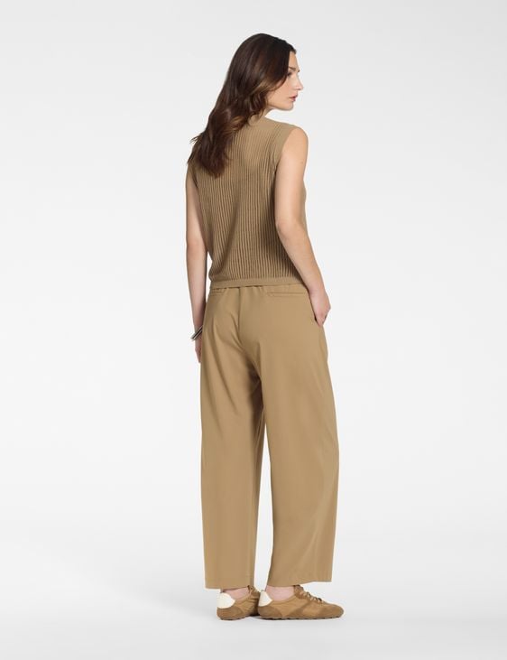 Sarah Pacini Trui ronde hals – mesh-effect