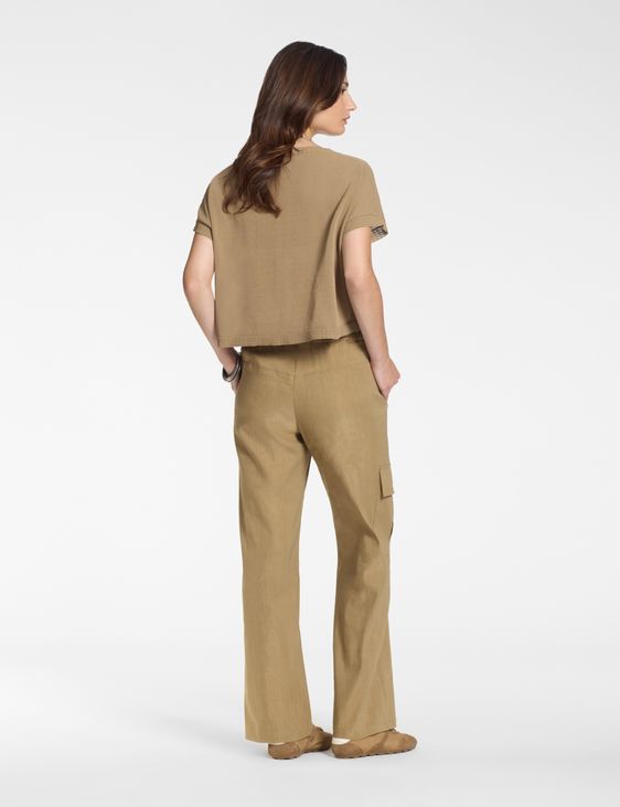 Sarah Pacini Cropped sweater – ribbed details
