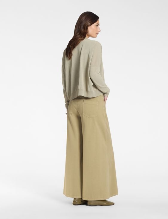 Sarah Pacini Zipped cardigan – ribbed details
