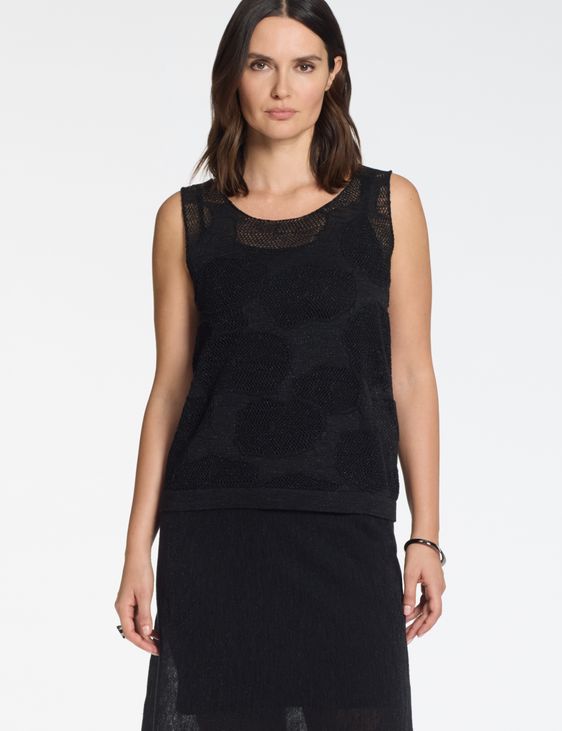 Sarah Pacini Linen sweater – cotton flowers
