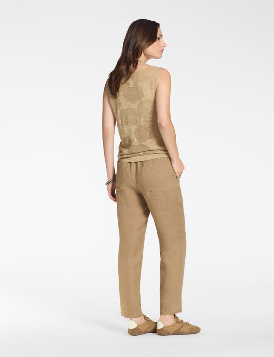 Sarah Pacini Pullover Leinen Baumwollblüten