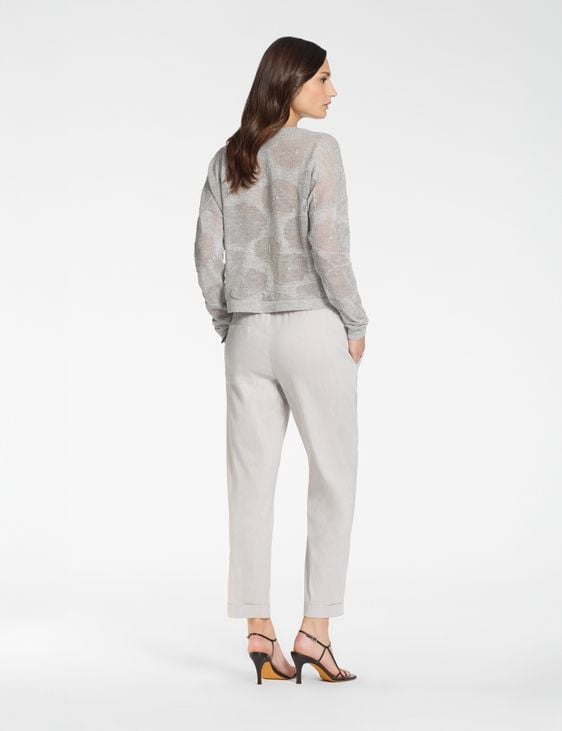 Sarah Pacini V-neck sweater – cotton flowers